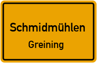 Straßen in Schmidmühlen Greining
