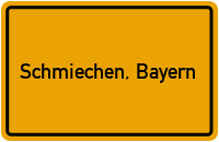 City Sign Schmiechen, Bayern