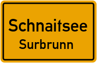 Straßenverzeichnis Schnaitsee Surbrunn