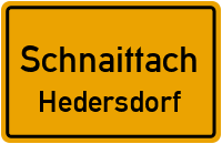 Dorfstraße in SchnaittachHedersdorf
