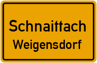 Straßen in Schnaittach Weigensdorf