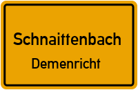Straßen in Schnaittenbach Demenricht