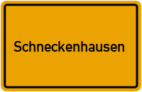 Ortsschild von Gemeinde Schneckenhausen in Rheinland-Pfalz