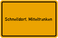 City Sign Schnelldorf, Mittelfranken