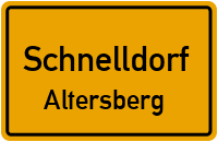 Straßenverzeichnis Schnelldorf Altersberg