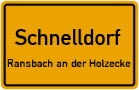 Straßenverzeichnis Schnelldorf Ransbach an der Holzecke