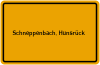 City Sign Schneppenbach, Hunsrück