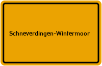 Ortsschild Schneverdingen-Wintermoor