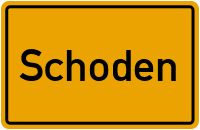 Ortsschild von Gemeinde Schoden in Rheinland-Pfalz