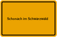 Wo liegt Schonach im Schwarzwald?