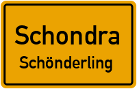 Straßenverzeichnis Schondra Schönderling