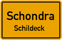 Schondraer Straße in SchondraSchildeck