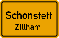 Straßenverzeichnis Schonstett Zillham