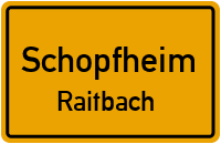 Bundesstraße in SchopfheimRaitbach