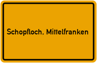 City Sign Schopfloch, Mittelfranken