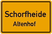 Altenhofer Waldstraße in SchorfheideAltenhof