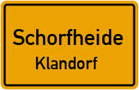 Straßenverzeichnis Schorfheide Klandorf