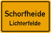 Straßenverzeichnis Schorfheide Lichterfelde