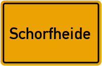 City Sign Schorfheide