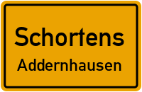 Straßenverzeichnis Schortens Addernhausen
