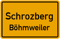Straßenverzeichnis Schrozberg Böhmweiler