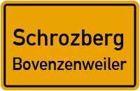 Straßenverzeichnis Schrozberg Bovenzenweiler