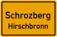 Straßenverzeichnis Schrozberg Hirschbronn