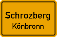 Straßenverzeichnis Schrozberg Könbronn