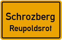 Straßenverzeichnis Schrozberg Reupoldsrot