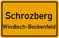 Straßenverzeichnis Schrozberg Windisch-Bockenfeld