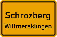 Straßenverzeichnis Schrozberg Wittmersklingen
