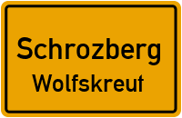 Straßenverzeichnis Schrozberg Wolfskreut