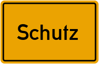 Ortsschild von Gemeinde Schutz in Rheinland-Pfalz