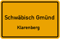 Aalener Straße in Schwäbisch GmündKlarenberg
