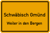 Teichweg in Schwäbisch GmündWeiler in den Bergen