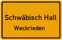Weckriedener Straße in Schwäbisch HallWeckrieden