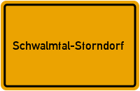 Ortsschild Schwalmtal-Storndorf