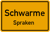 Sprakener Straße in SchwarmeSpraken