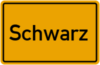 Ortsschild von Schwarz in Mecklenburg-Vorpommern