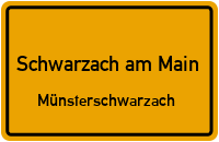 Straßen in Schwarzach am Main Münsterschwarzach
