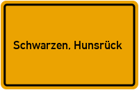 City Sign Schwarzen, Hunsrück