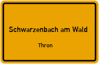 Thron in Schwarzenbach am WaldThron