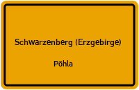 Hauptstraße in Schwarzenberg (Erzgebirge)Pöhla