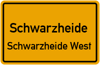 Ruhlander Straße in SchwarzheideSchwarzheide West