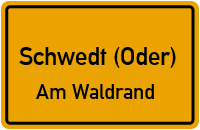 Friedrich-Engels-Straße in Schwedt (Oder)Am Waldrand