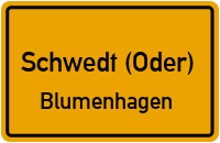 Schmiedenweg in 16303 Schwedt (Oder) (Blumenhagen)