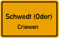 Grüner Weg in Schwedt (Oder)Criewen