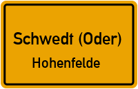 Hohenfelder Dorfstraße in Schwedt (Oder)Hohenfelde