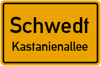 Straße Am Waldrand in SchwedtKastanienallee
