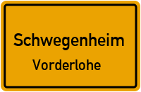 Hauptstraße in SchwegenheimVorderlohe